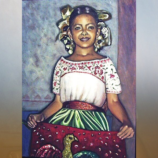 Mexican Girl - Art by Magnolia Rivera